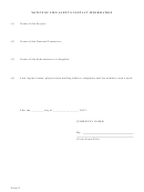 Form C - Notice Of Lien Agent's Contact Information