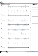 Multiplying Unit Fractions With Numberline Worksheet With Answer Key