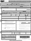Class D, M, Or D/m License And Id Card Application Form