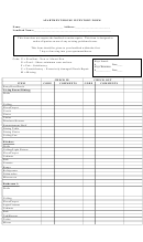 Apartment/house Inventory Form