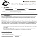 Huskie Athletic Compliance Office Official Visit Mileage Reimbursement Form