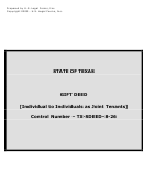 State Of Texas Gift Deed