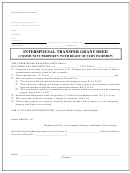 Interspousal Transfer Grant Deed Form (community Property With Right Of Survivorship) - State Of California