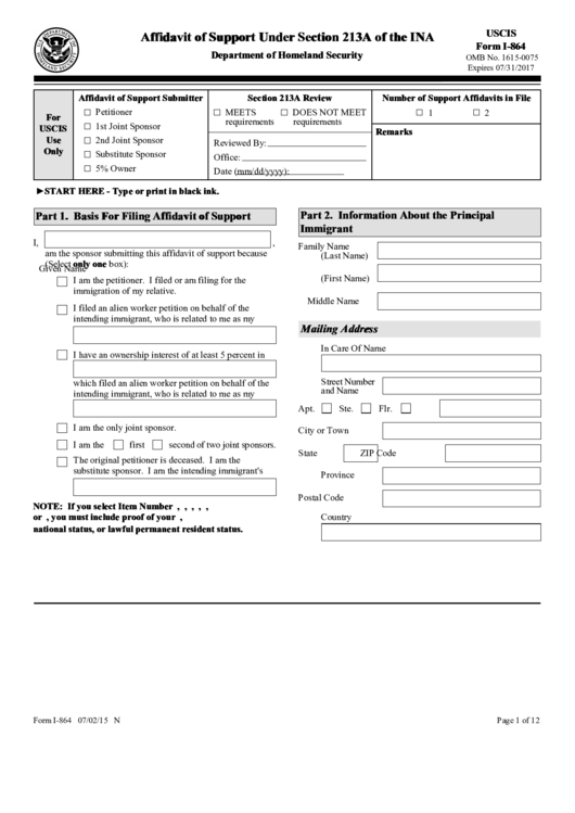 Fillable Uscis I-864 Real Estate Consulting Agreement Printable pdf