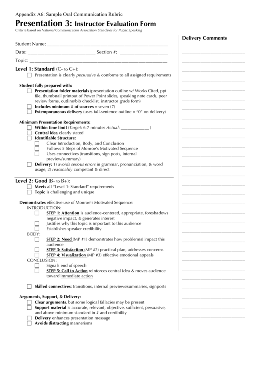 Instructor Evaluation Form Printable pdf
