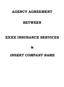 Agency Agreement Printable pdf