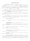 Security Agreement Template (january 2014)