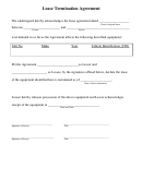 Lease Termination Agreement