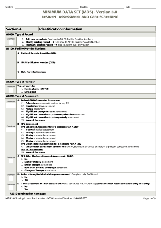 Mds Tools And Worksheets