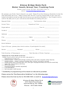Kinzua Bridge State Park - Motor Coach/group Tour Tracking Form Printable pdf