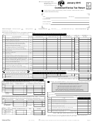 Combined Excise Tax Return Form - Washington State Department Of Revenue - 2015