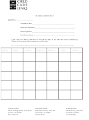Monthly Participant Work Schedule Template