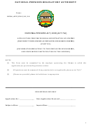 Application For Provisional Registraton Of Scheme