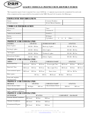 Light Vehicle Inspection Report Form