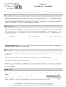 Investment Value Form (fafsa) - Centenary College, New Jersey