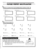 Picture Perfect Multiplication Worksheet With Answer Key