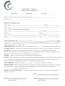 Child Care Agreement Form Childrens Campus