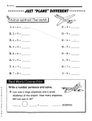 Add & Subtract With Single-digit Addends Worksheet With Answer Key