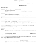 Child Care Agreement Template