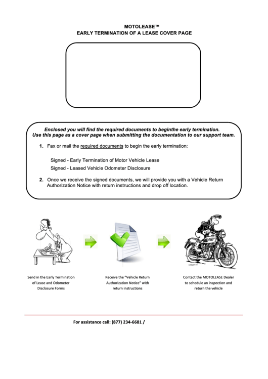 The Vehicle Return Authorization Form - Motolease Printable pdf