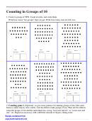 Counting In Groups Of Ten Math Practice Sheets