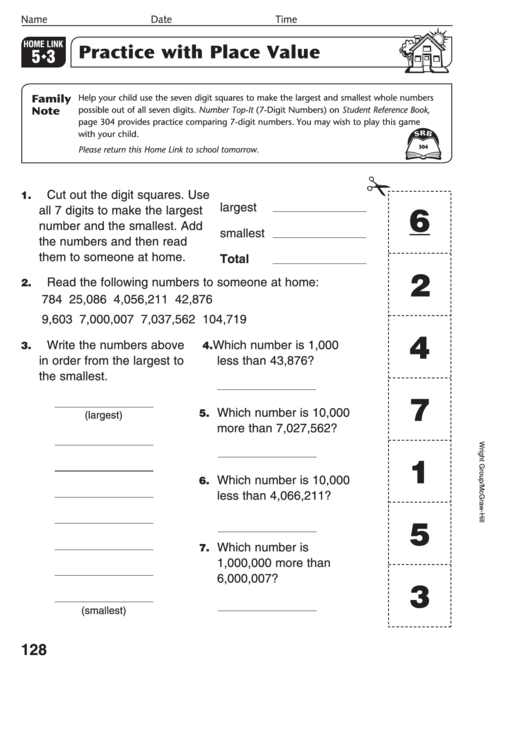 Practice With Place Value Worksheet