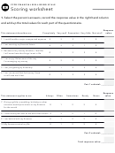 Scoring Worksheet - Financial Well-being Scale