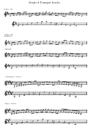 Grade 6 Trumpet Scales