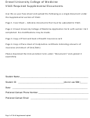 Supplemental Vsas Application For 4th Year Clinical Elective By A Visiting Student Printable pdf