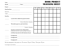 Book Project Tracking Sheet