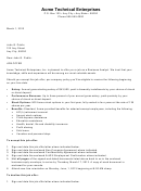 Sample Job Offer Letter - 2013 Senior Conference