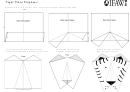 Tiger Face Origami Template Printable pdf
