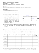 Low Pass And High Pass Filter Circuits Printable pdf