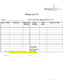 Fy15 Travel Mileage Log Sheet
