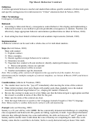 Tip Sheet Behavior Contract Printable pdf