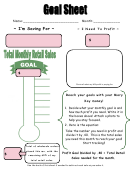 Goal Sheet Template