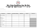 Class Party Contributions Sign Up Sheet