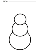 Snowman Coloring Sheet Template