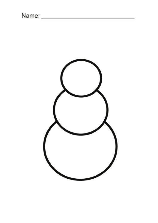 Snowman Coloring Sheet Template Printable pdf