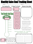 Monthly Sales Tracking Sheet Template