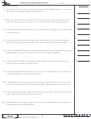 Adding And Subtracting Decimals Worksheet With Answer Key