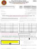 Return Of Business Tangible Personal Property Form - City Of Harrisonburg, Virginia