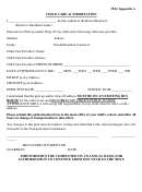 Transportation Child Care Authorization Form