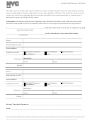 Authorized Escorts List Form