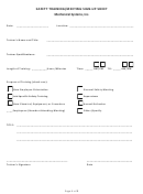 Safety Training/meeting Sign-up Sheet Template