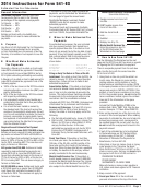 Fillable California Form 541-Es - Estimated Tax For Fiduciaries - 2014 Printable pdf