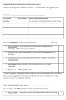 Example Of An Evaluation Sheet For Collaborative Process