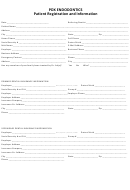 Patient Registration And Health History Form Printable pdf