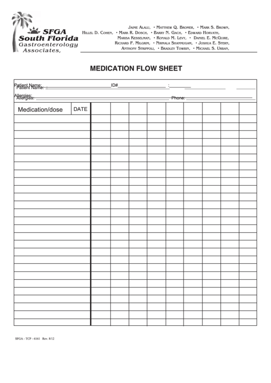 Medication Flow Sheet