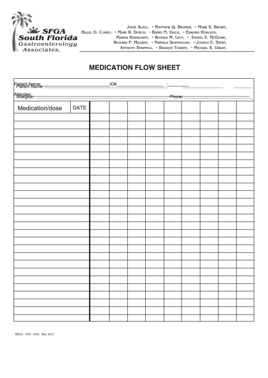 27 Medical Flow Sheets Free To Download In PDF